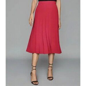 Reiss Cleona Box Pleat Midi Skirt, Size 8